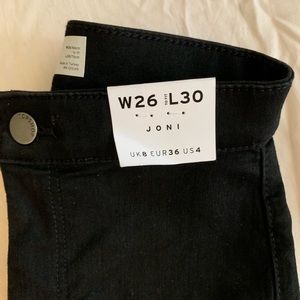 Topshop joni jeans NWT